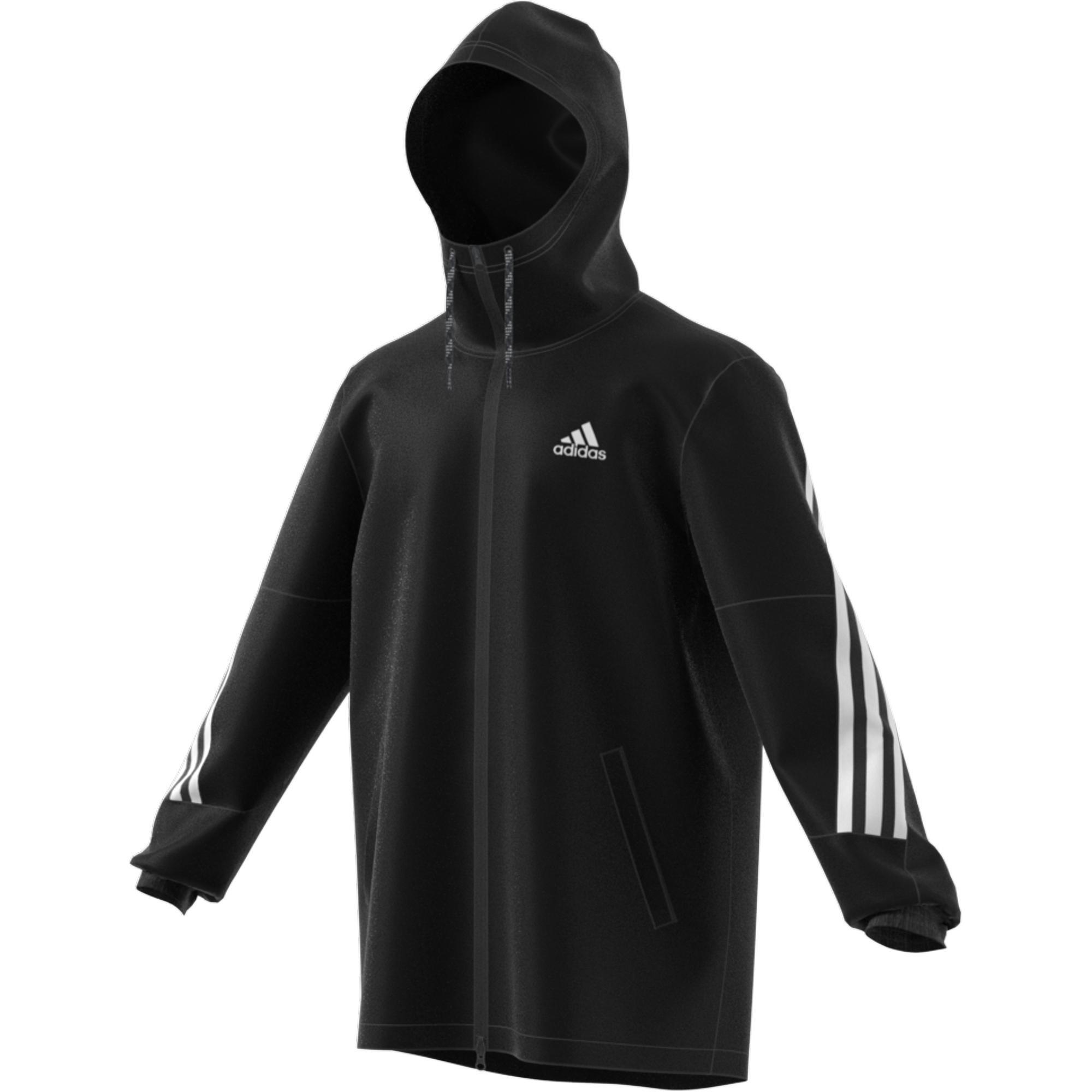 Men Adidas Sportswear 3-Stripes Tape Jacket, Black, A901_ONE, large image number 20