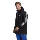 Men Adidas Sportswear 3-Stripes Tape Jacket, Black, A901_ONE, large image number 24