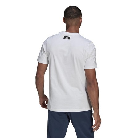 Men Adidas Sportswear Graphic T-Shirt, White, A901_ONE, large image number 2