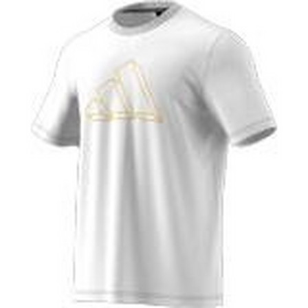 Men Adidas Sportswear Graphic T-Shirt, White, A901_ONE, large image number 9