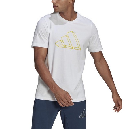 Men Adidas Sportswear Graphic T-Shirt, White, A901_ONE, large image number 17