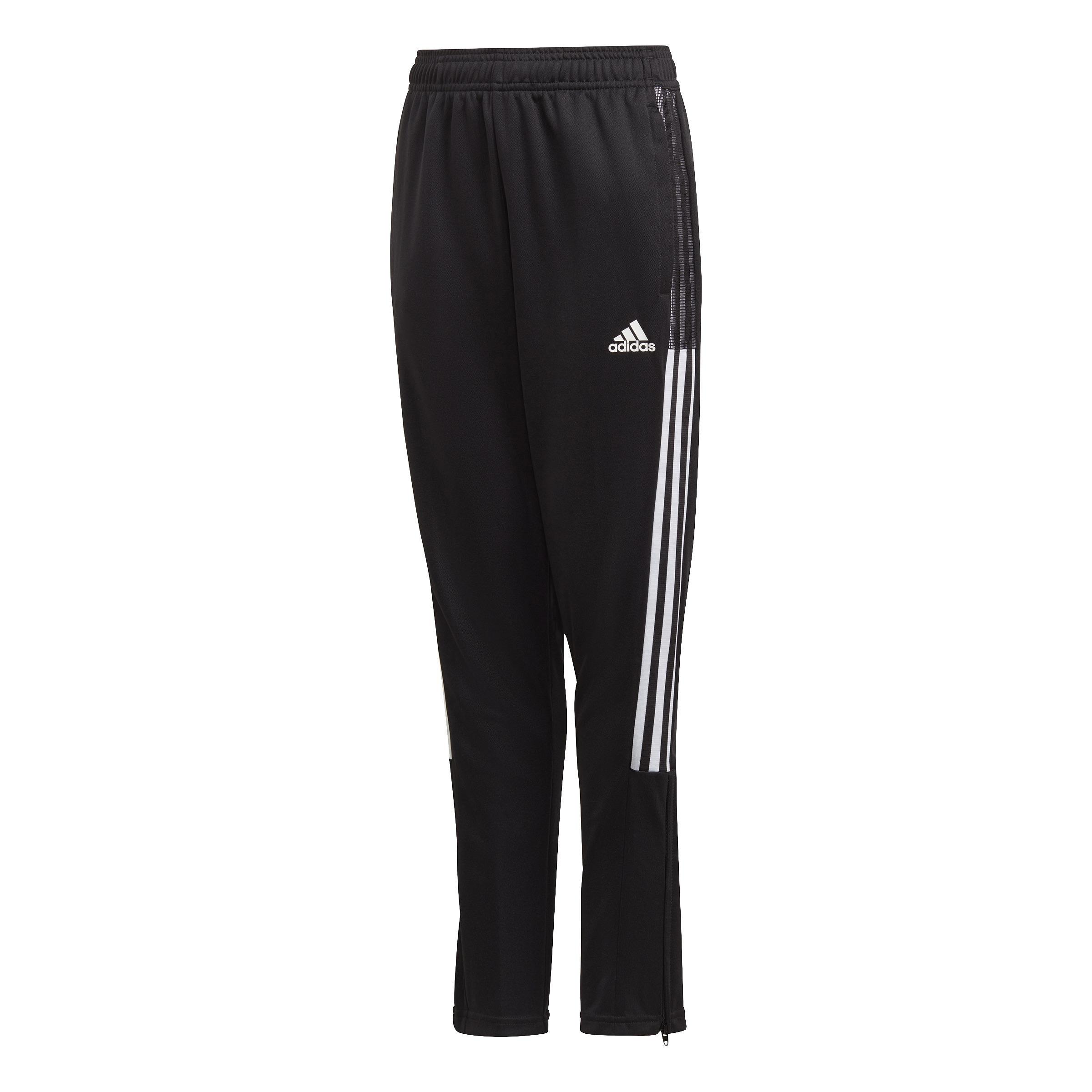 Unisex Kids Tiro 21 Track Tracksuit Bottoms, Black, A901_ONE, large image number 1