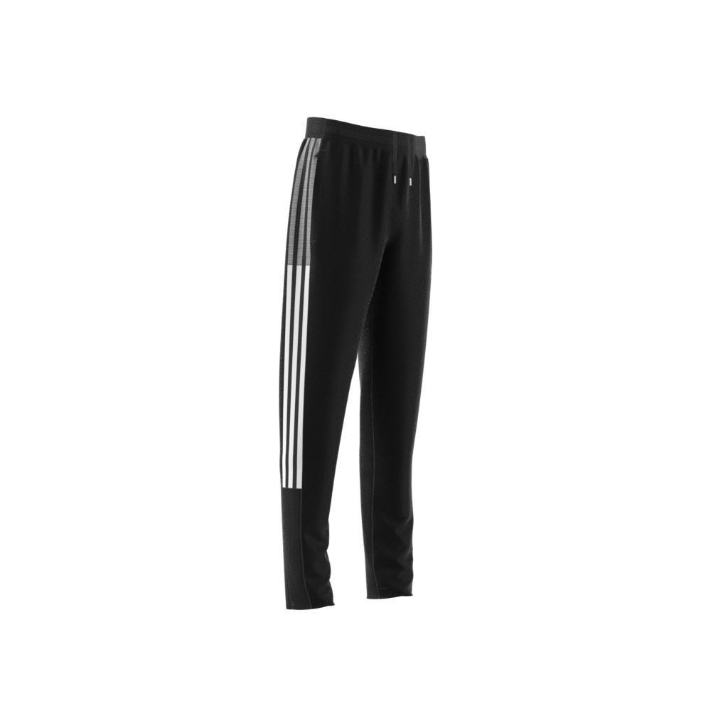Unisex Kids Tiro 21 Track Tracksuit Bottoms, Black, A901_ONE, large image number 9