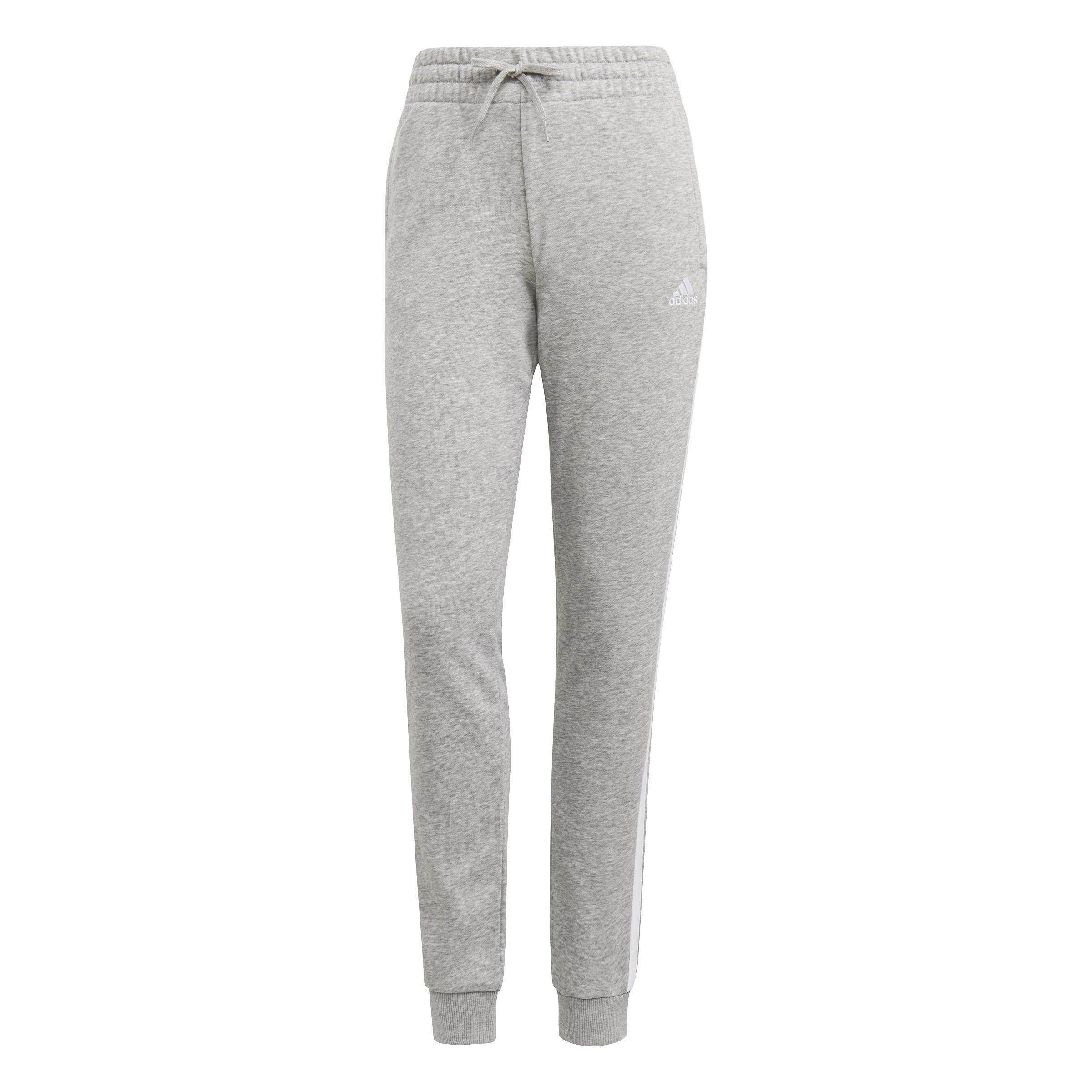 Essentials French Terry 3-Stripes Joggers, Grey, A901_ONE, large image number 0