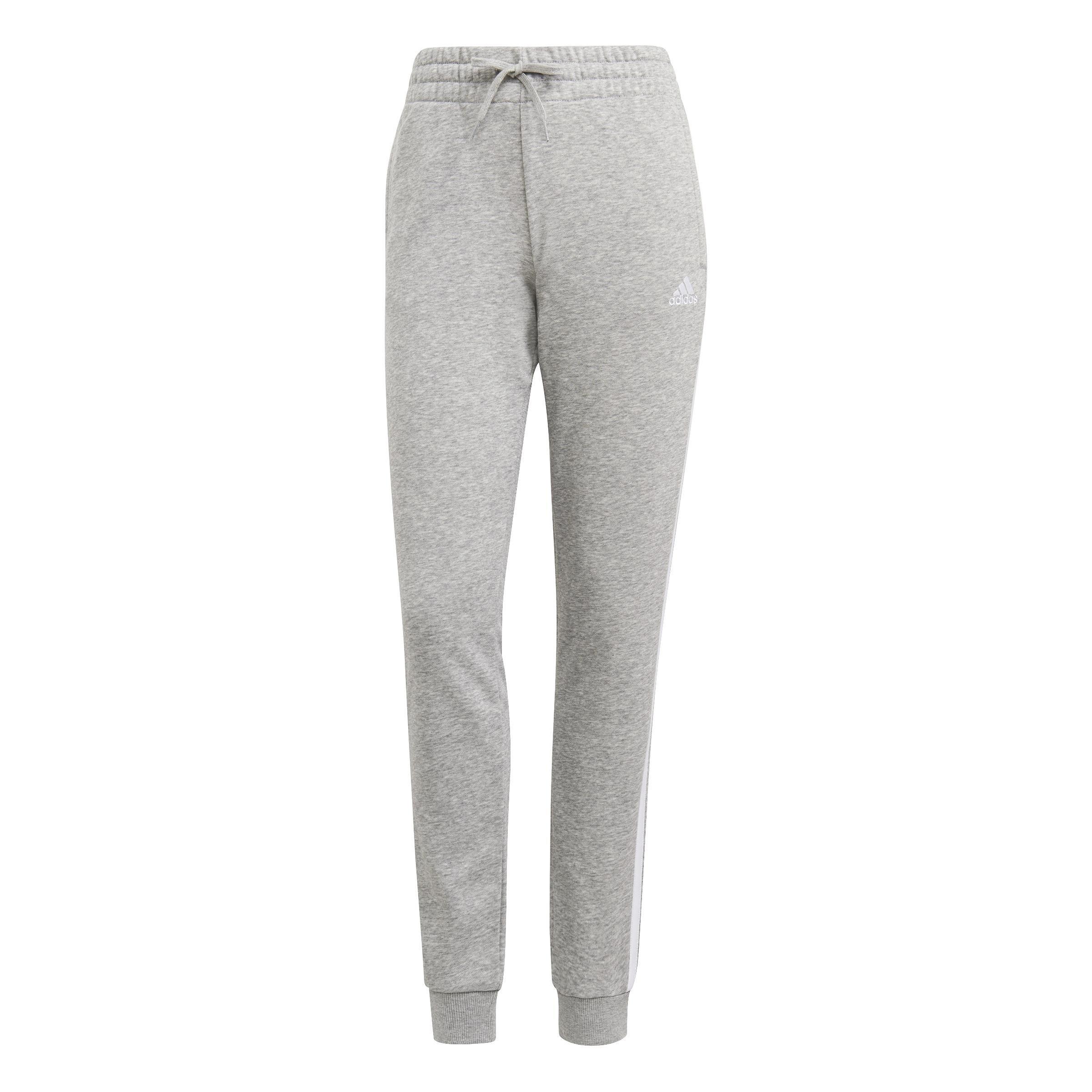 Essentials French Terry 3-Stripes Joggers, Grey, A901_ONE, large image number 1