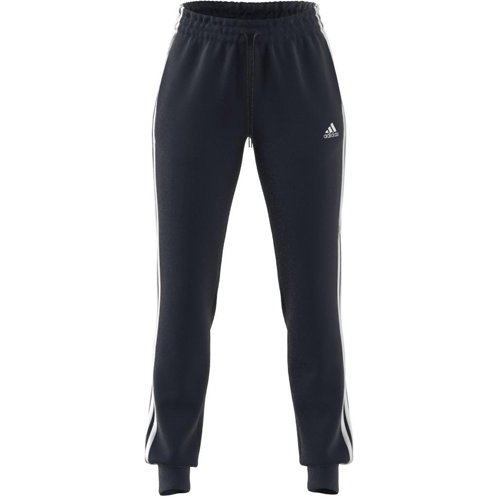 Essentials French Terry 3-Stripes Joggers, Blue, , large image number 2