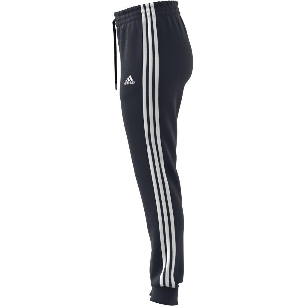 Essentials French Terry 3-Stripes Joggers, Blue, , large image number 8