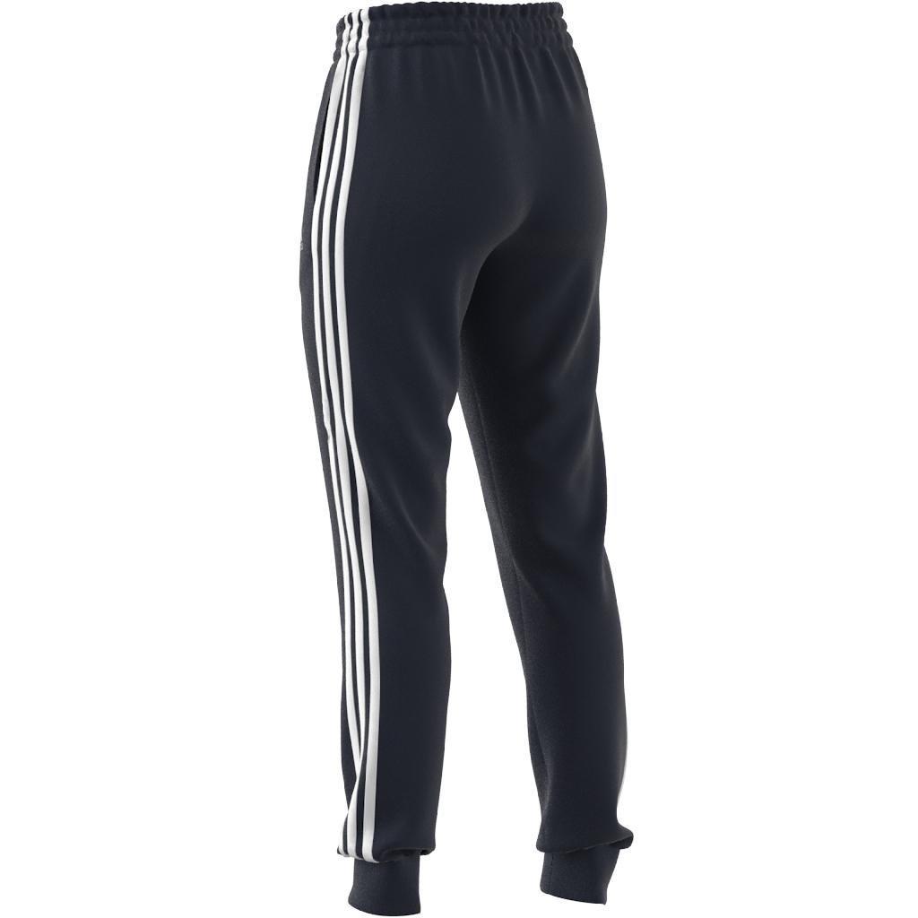 Essentials French Terry 3-Stripes Joggers, Blue, , large image number 9