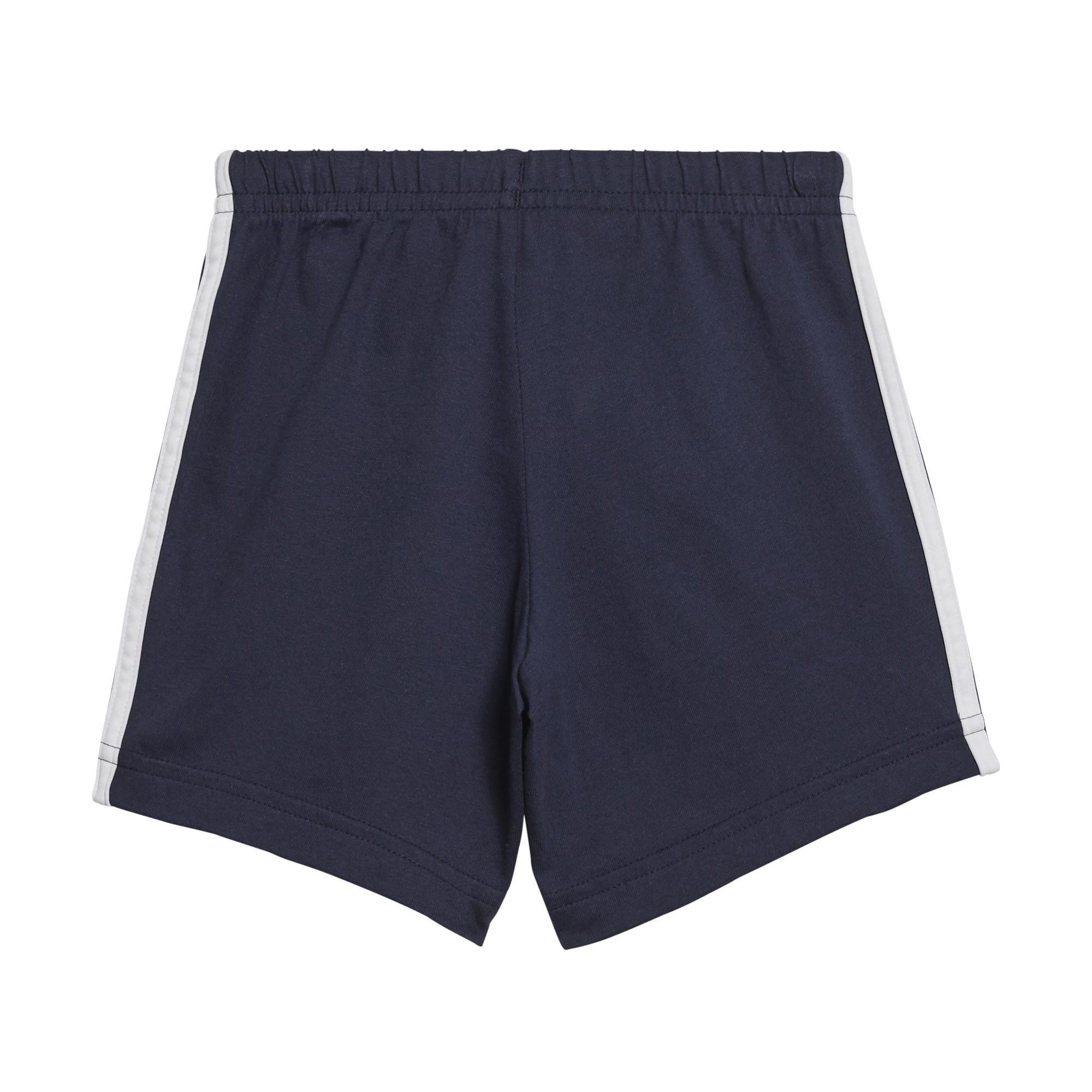 Unisex Kids Lil 3-Stripes Sporty Summer Set, Red, A901_ONE, large image number 2