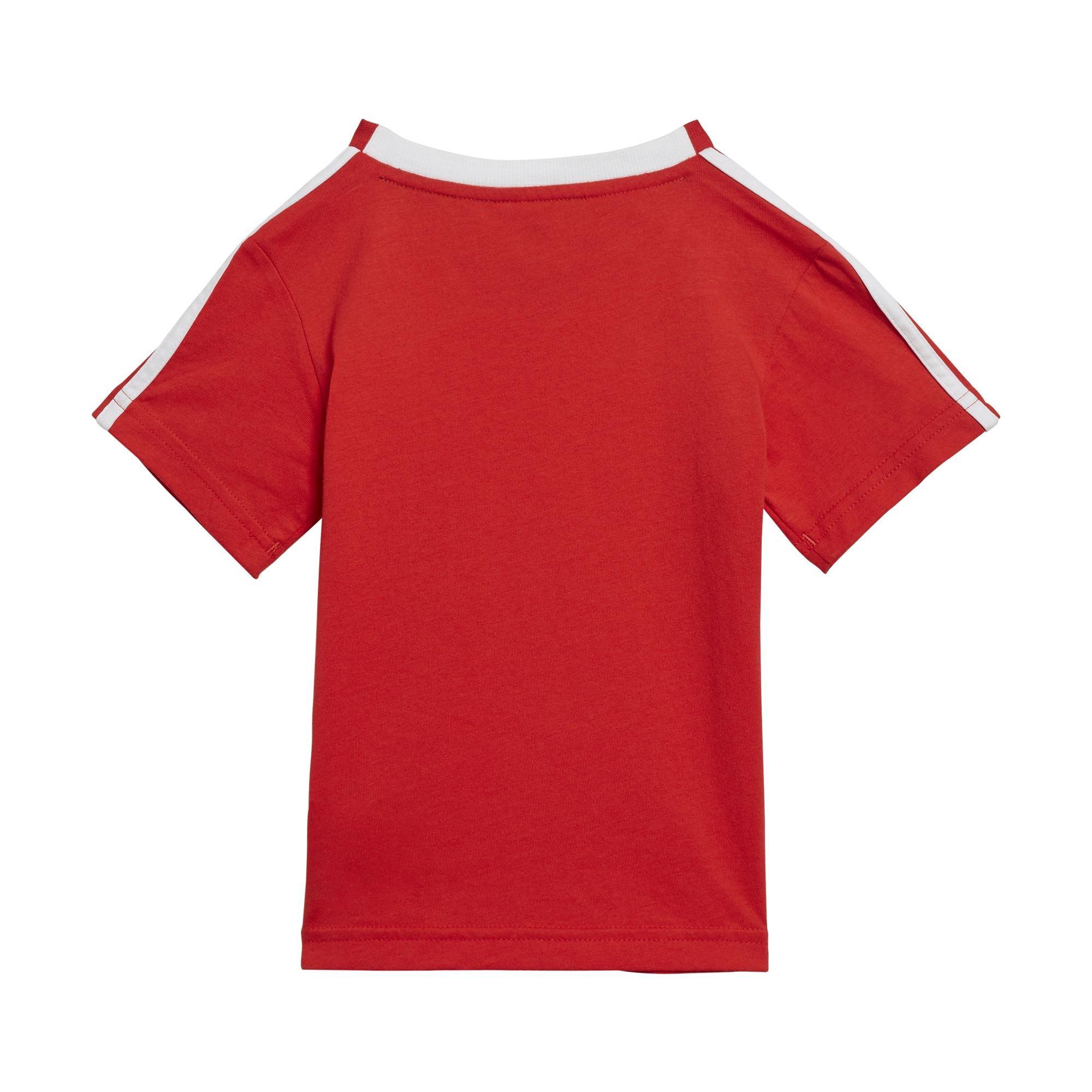 Unisex Kids Lil 3-Stripes Sporty Summer Set, Red, A901_ONE, large image number 6