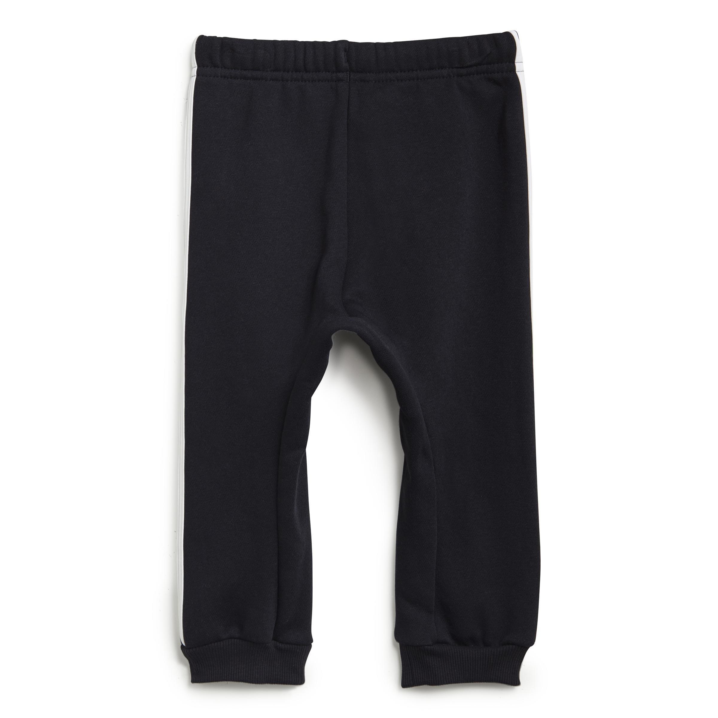 Unisex Kids 3-Stripes Fleece Jogger Set, Grey, , large image number 2