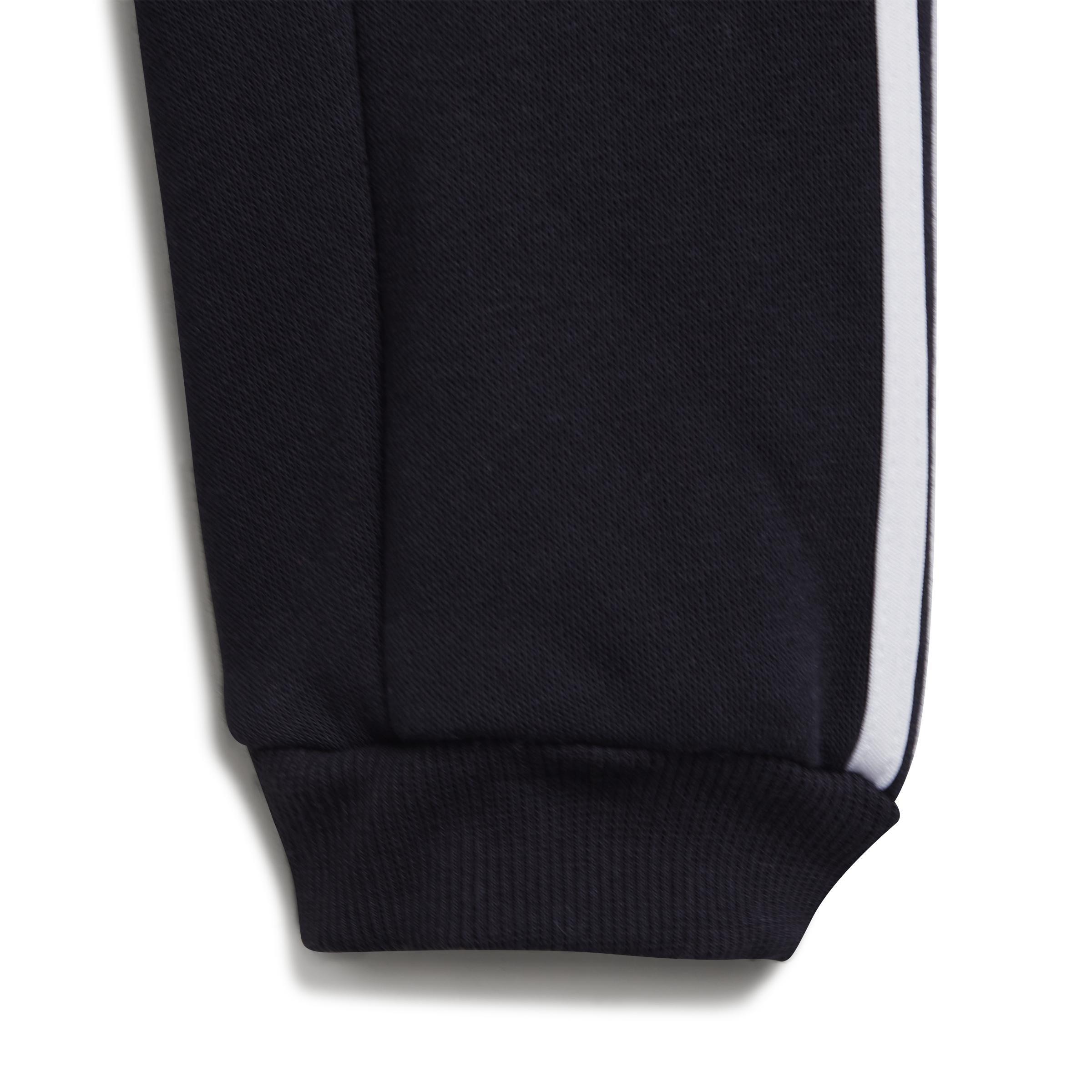 Unisex Kids 3-Stripes Fleece Jogger Set, Grey, , large image number 5