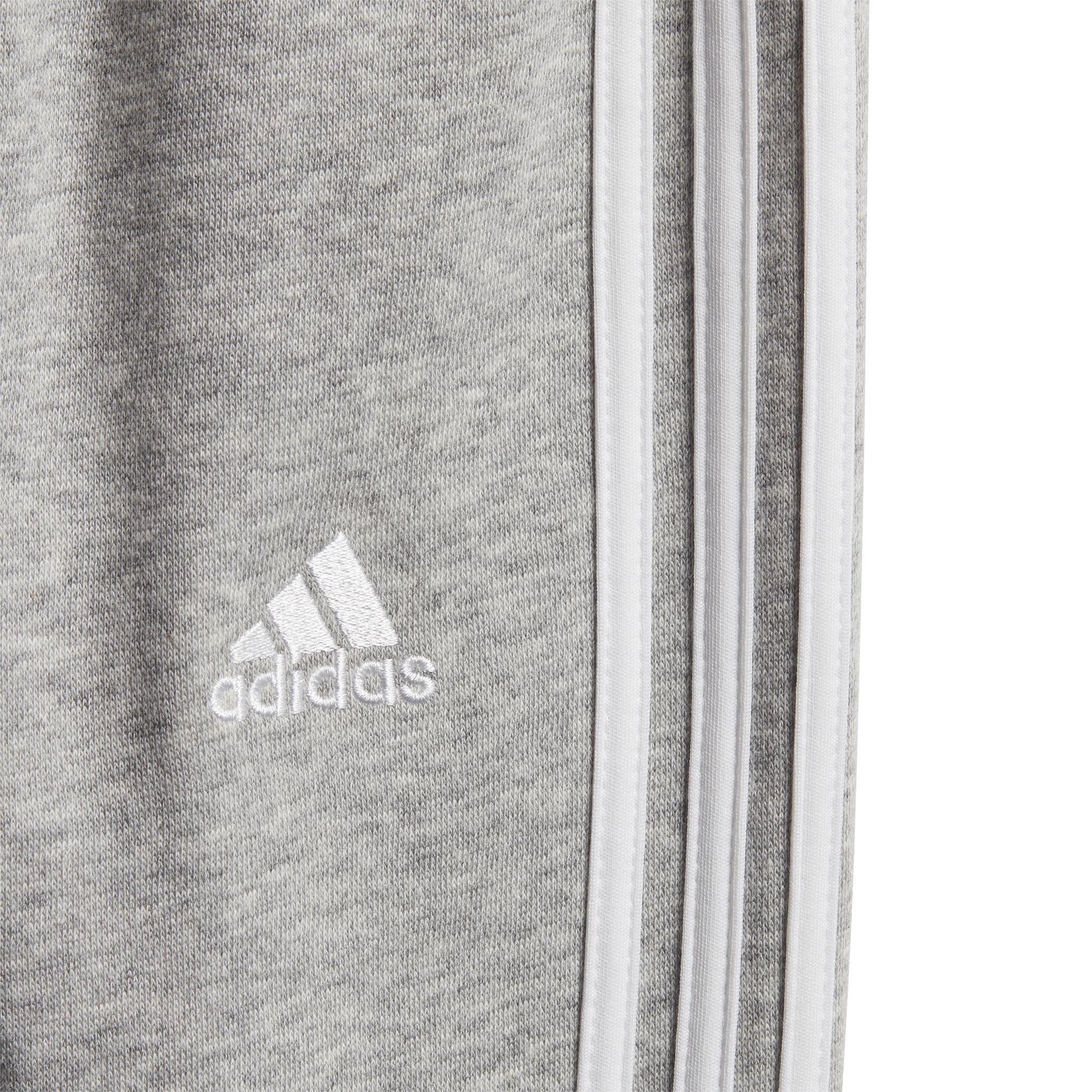 Unisex Kids 3-Stripes Fleece Jogger Set, White, A901_ONE, large image number 6