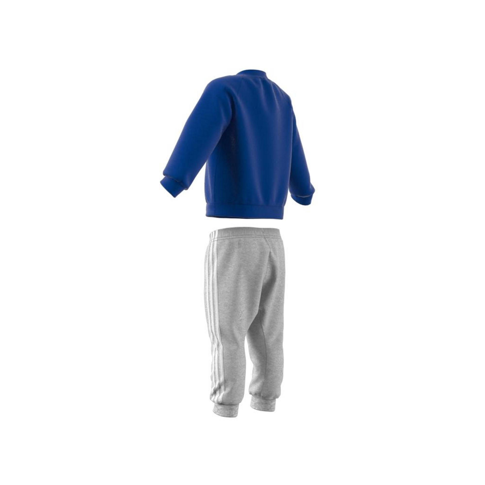 Kids Unisex 3-Stripes Fleece Jogger Set, White, A901_ONE, large image number 13