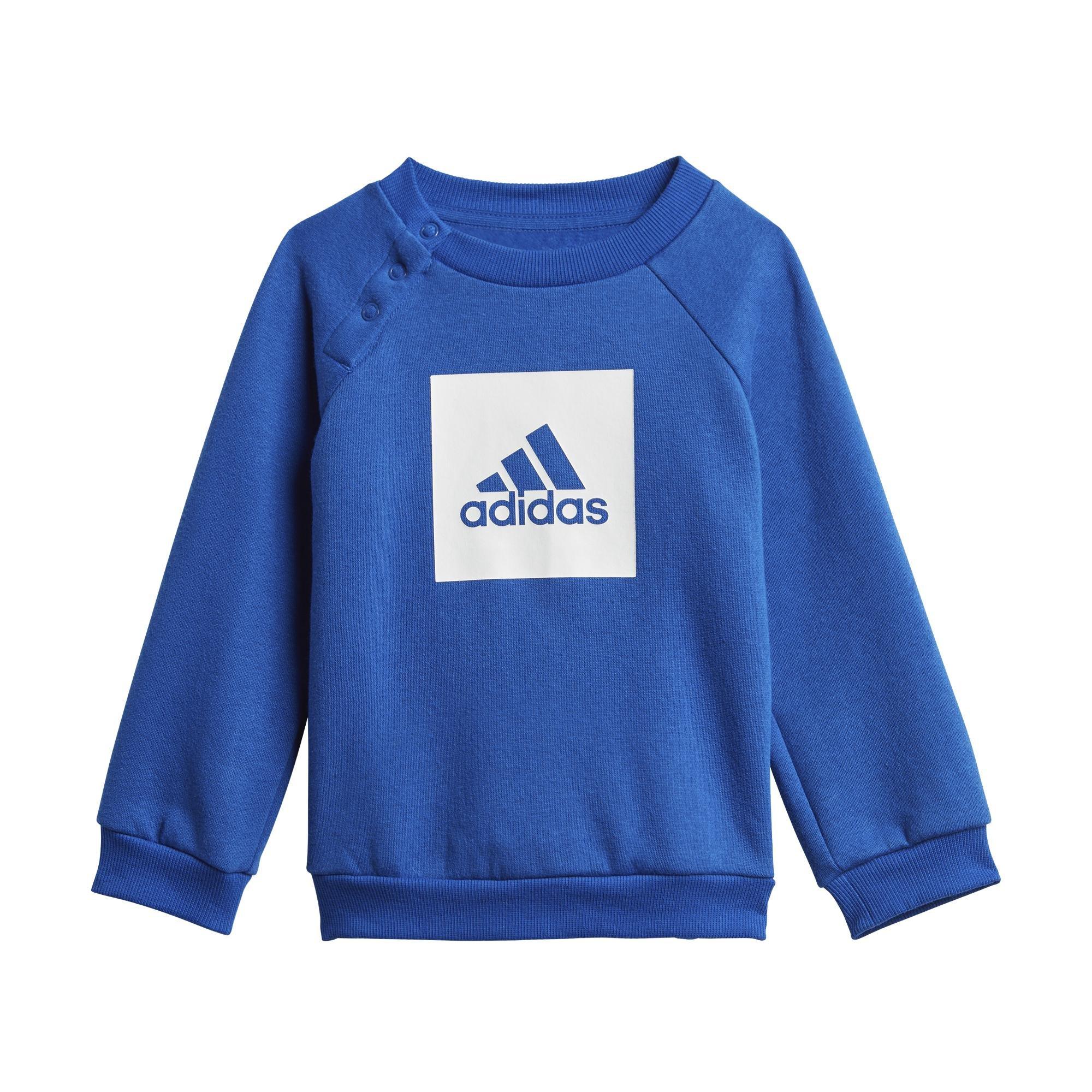 Unisex Kids 3-Stripes Fleece Jogger Set, White, A901_ONE, large image number 18