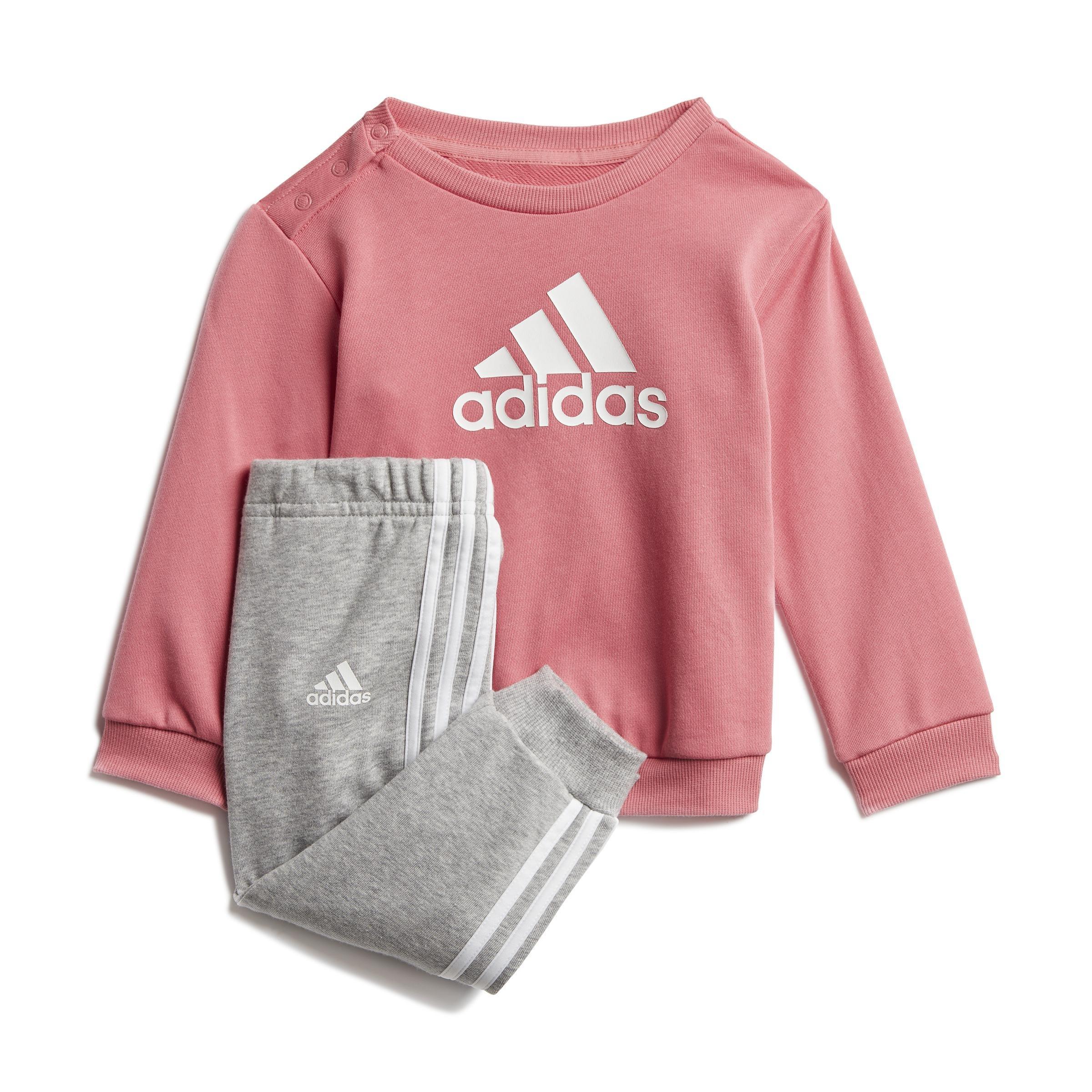 Unisex Kids Badge Of Sport French Terry Jogger, Pink, , large image number 0