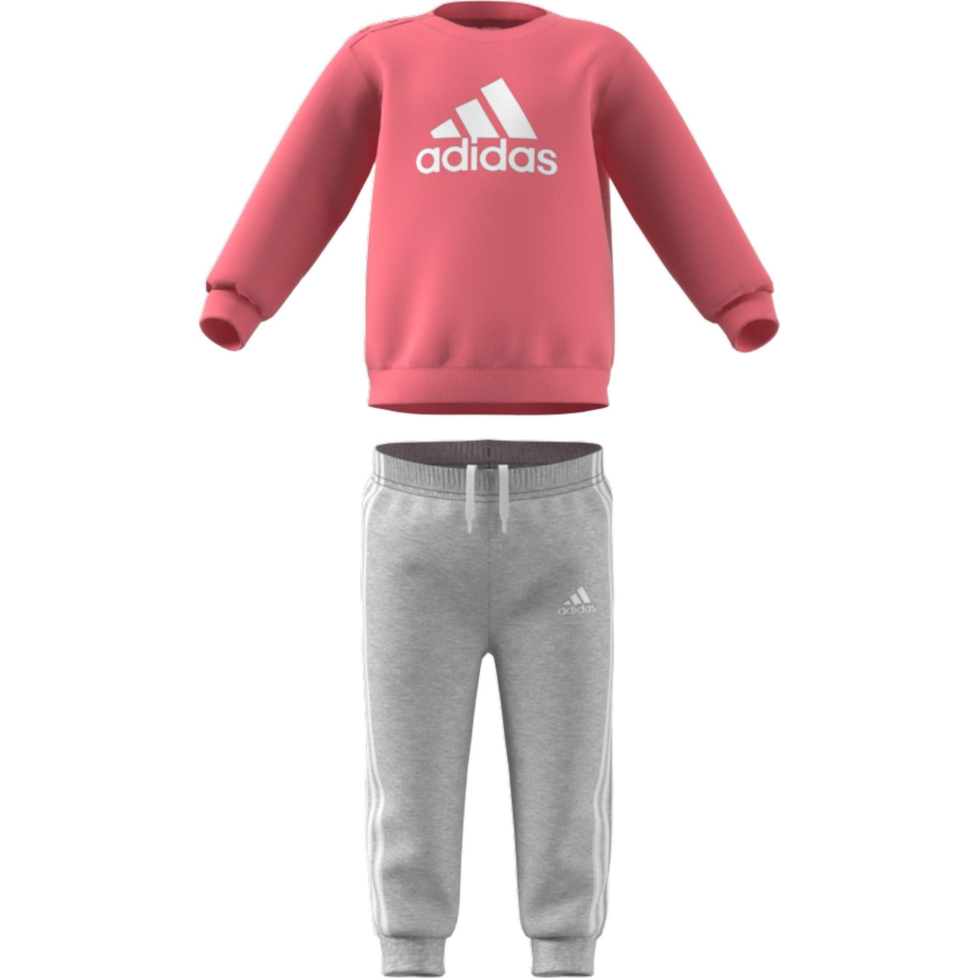 Unisex Kids Badge Of Sport French Terry Jogger, Pink, , large image number 1