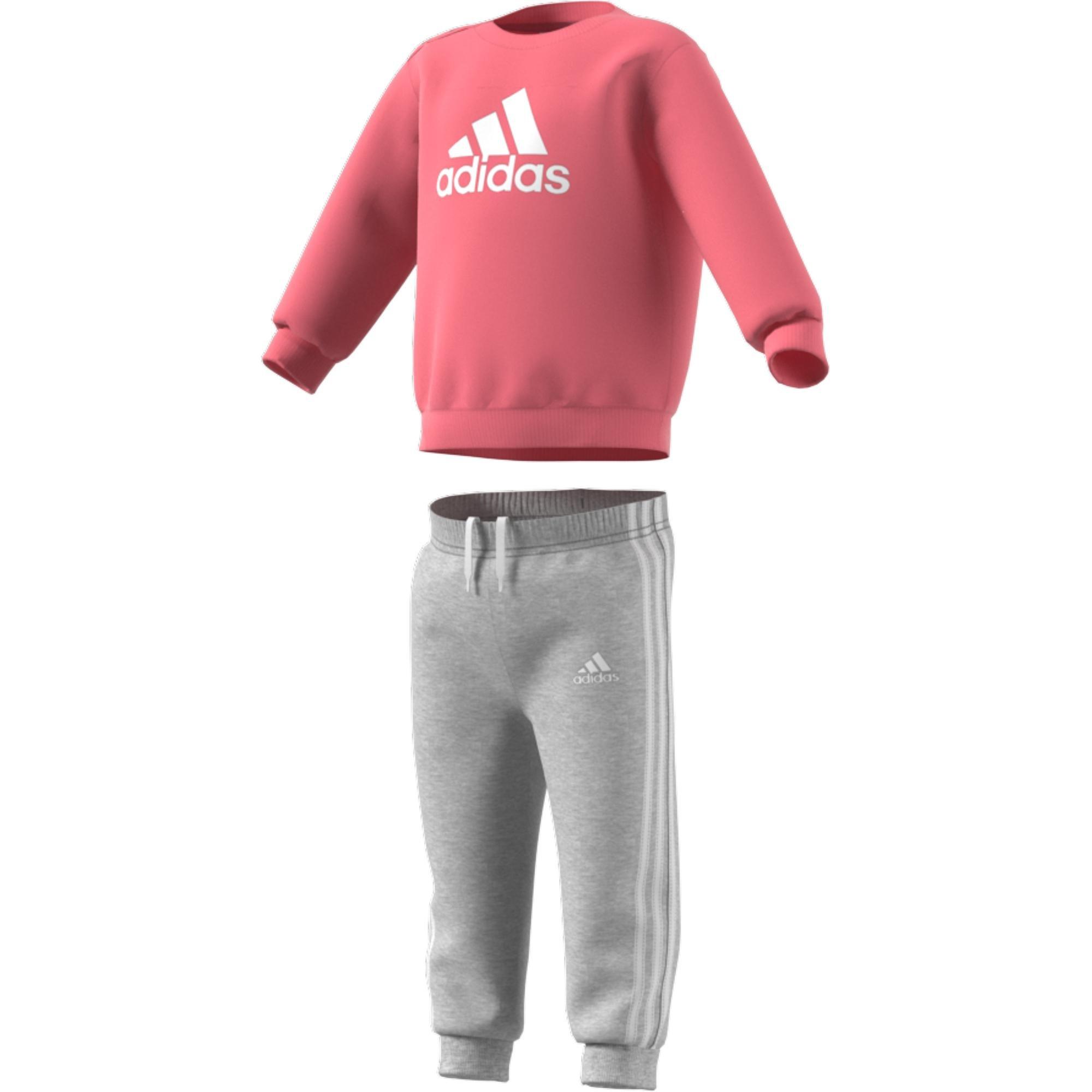 Unisex Kids Badge Of Sport French Terry Jogger, Pink, , large image number 2