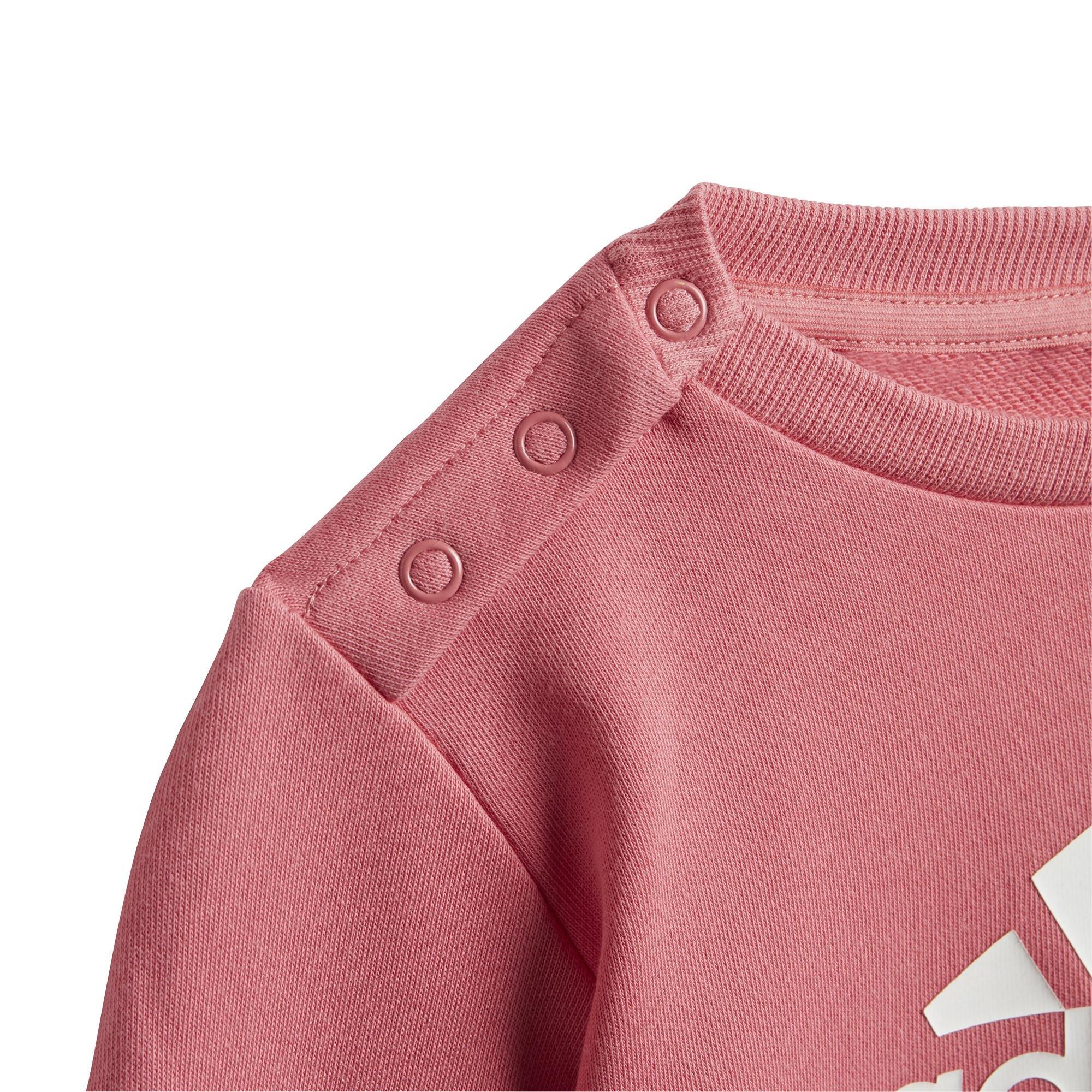 Unisex Kids Badge Of Sport French Terry Jogger, Pink, , large image number 6