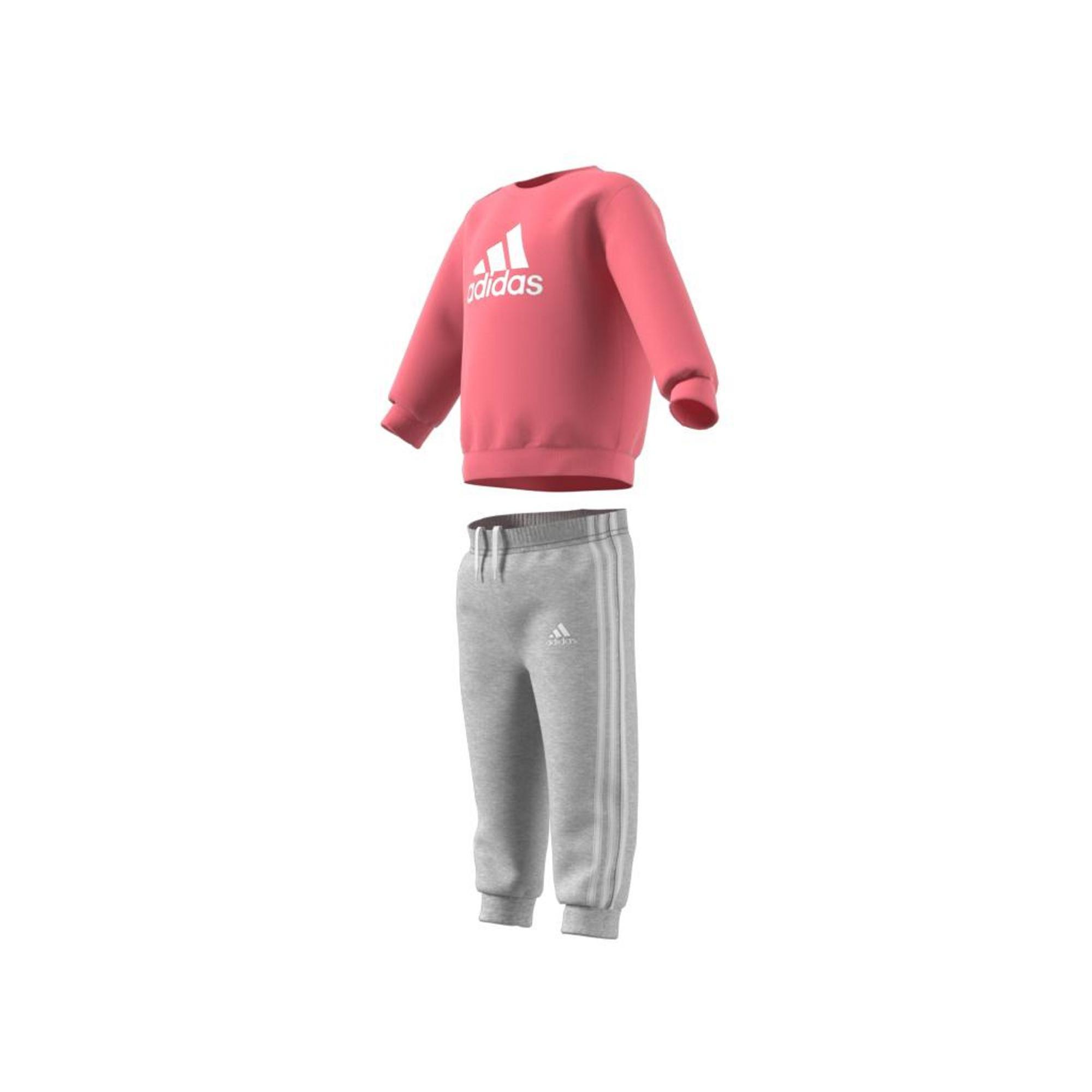 Unisex Kids Badge Of Sport French Terry Jogger, Pink, , large image number 11