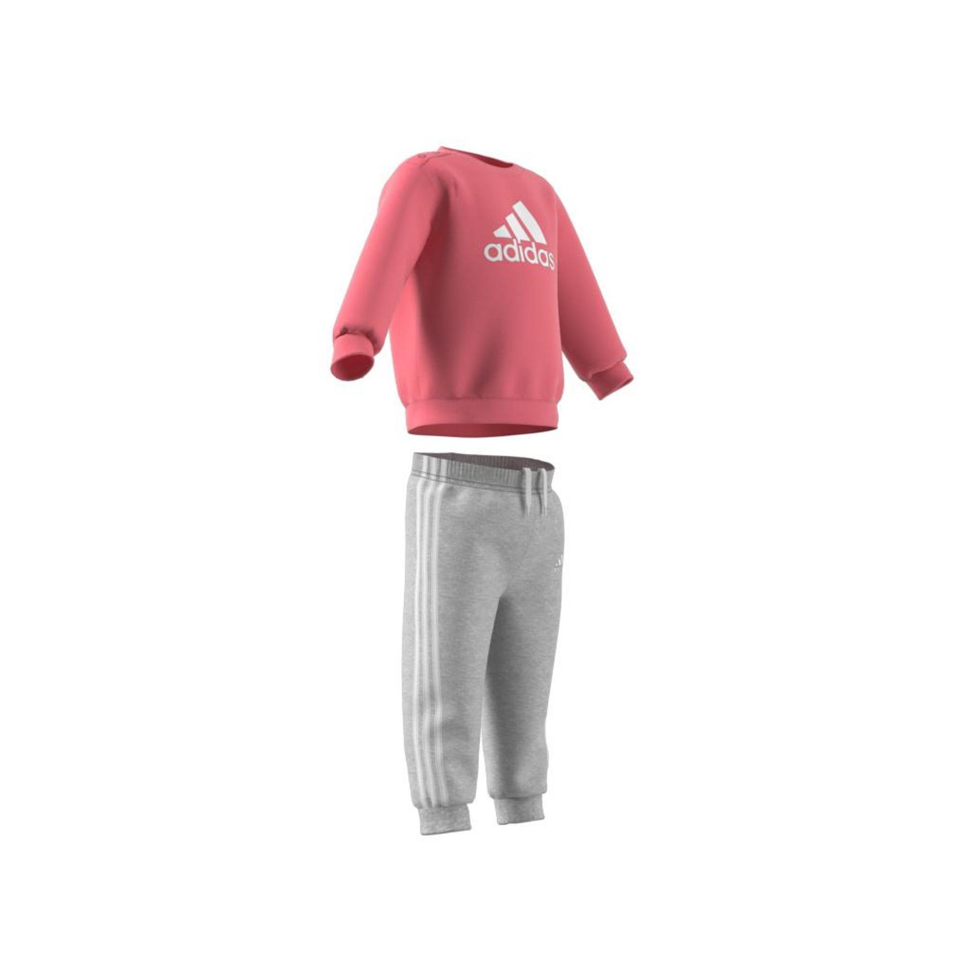 Unisex Kids Badge Of Sport French Terry Jogger, Pink, , large image number 16
