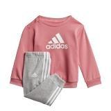 Unisex Kids Badge Of Sport French Terry Jogger, Pink, , large image number 18