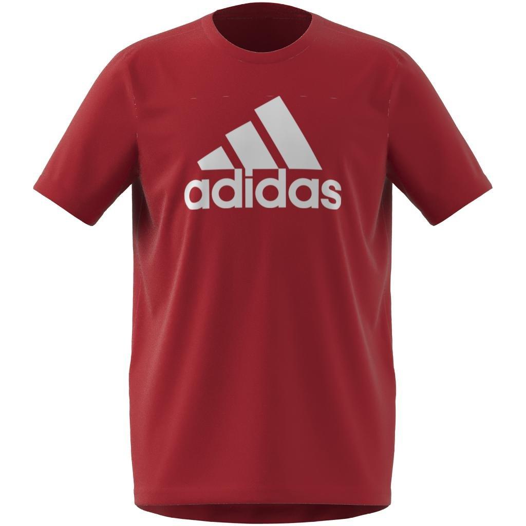 Kids adidas Designed To Move Big Logo T-Shirt, Red, A901_ONE, large image number 5
