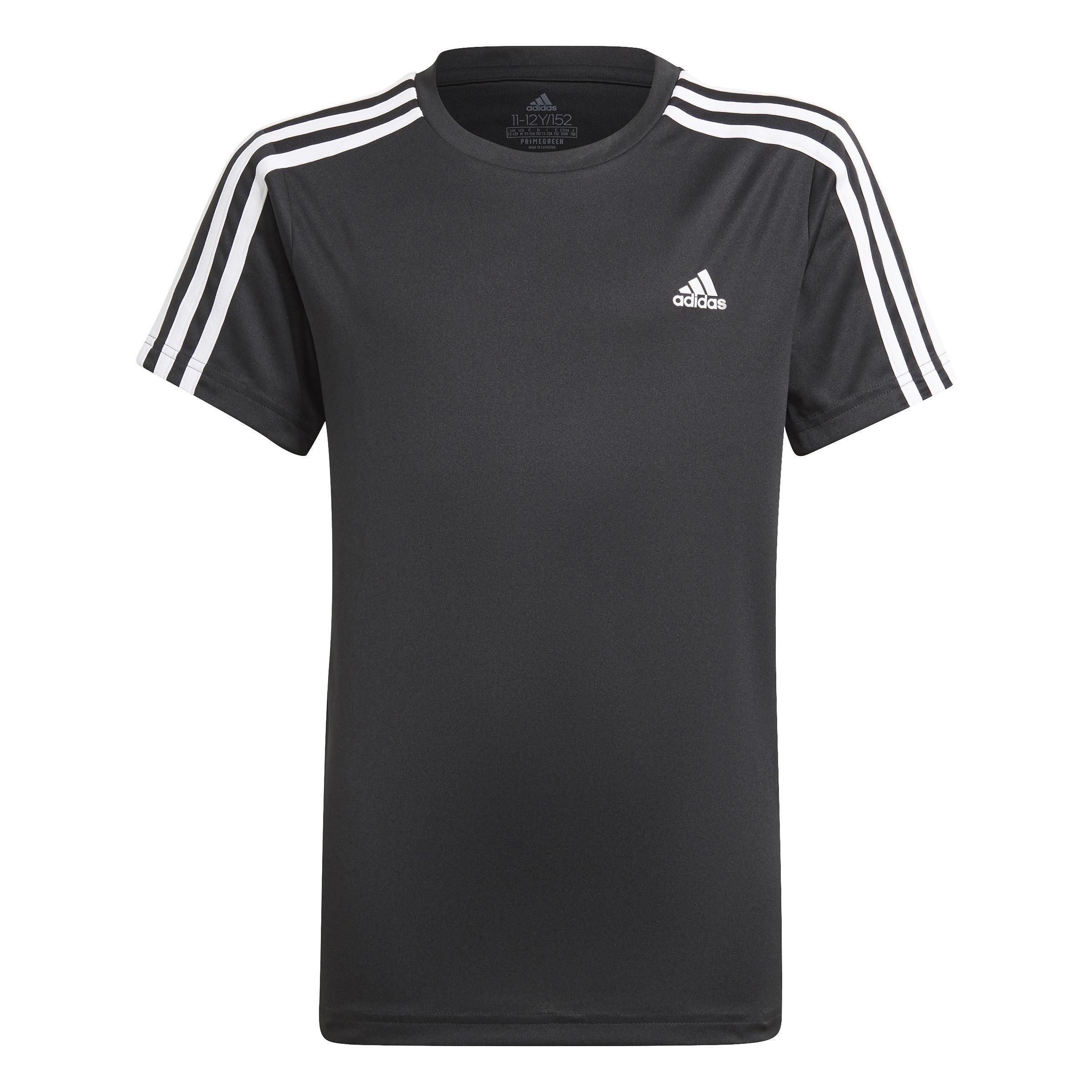 Kids Designed 2 Move 3-Stripes T-shirt, Black, , large image number 1