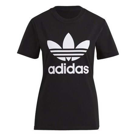 Women Adicolor Classics Trefoil T-Shirt, Black, A901_ONE, large image number 1