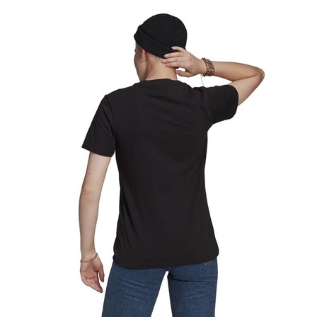 Women Adicolor Classics Trefoil T-Shirt, Black, A901_ONE, large image number 9