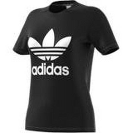 Women Adicolor Classics Trefoil T-Shirt, Black, A901_ONE, large image number 16