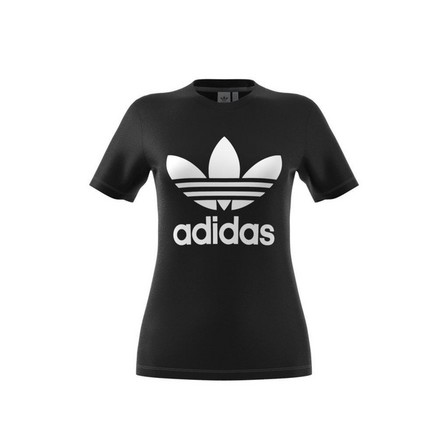 Women Adicolor Classics Trefoil T-Shirt, Black, A901_ONE, large image number 22