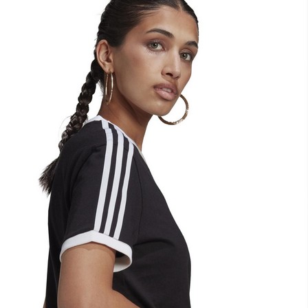 Women Adicolor Classics 3-Stripes T-Shirt, Black, A901_ONE, large image number 3