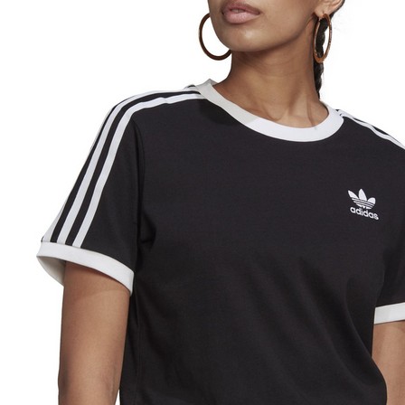Women Adicolor Classics 3-Stripes T-Shirt, Black, A901_ONE, large image number 4