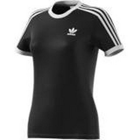 Women Adicolor Classics 3-Stripes T-Shirt, Black, A901_ONE, large image number 5