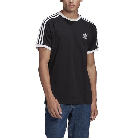 Men Adicolor Classics 3-Stripes T-Shirt, Black, A901_ONE, large image number 1