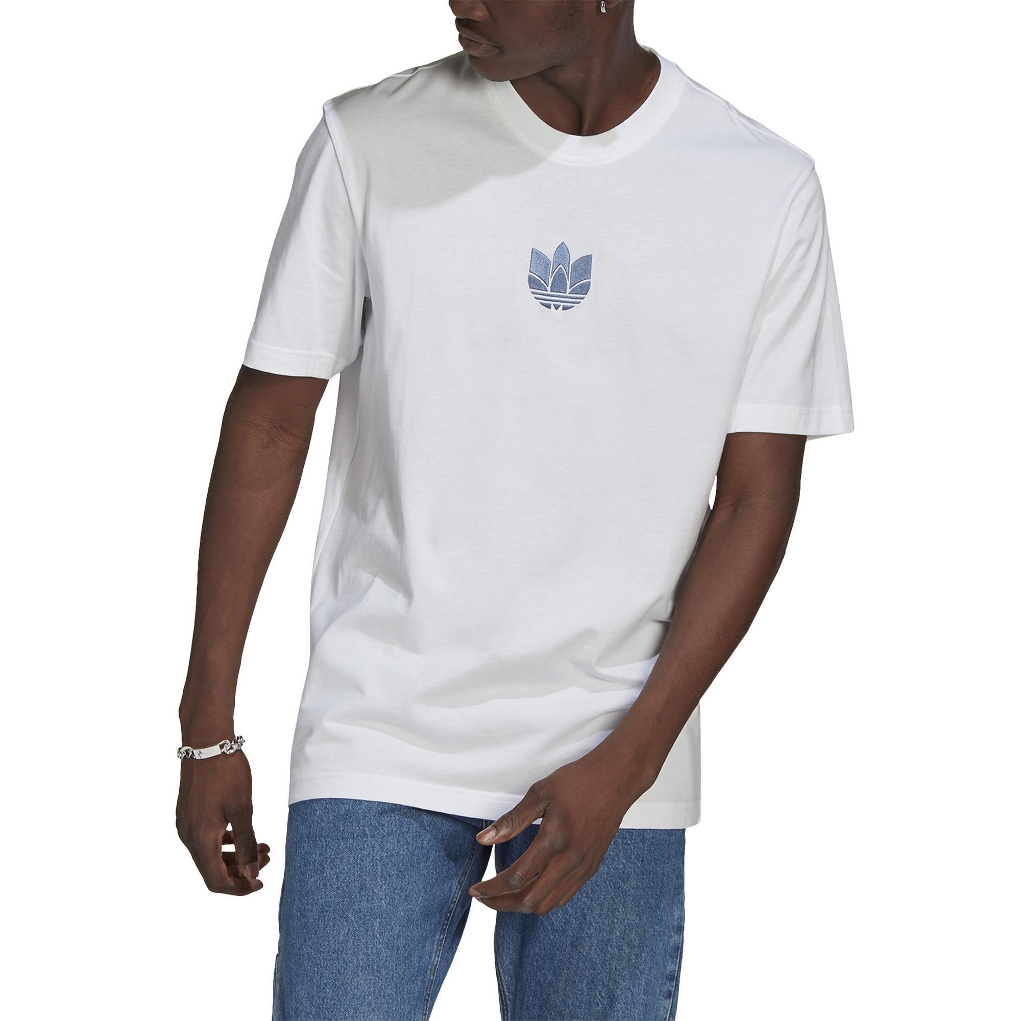 Loungewear Adicolor 3D Trefoil T-Shirt, White, A901_ONE, large image number 2