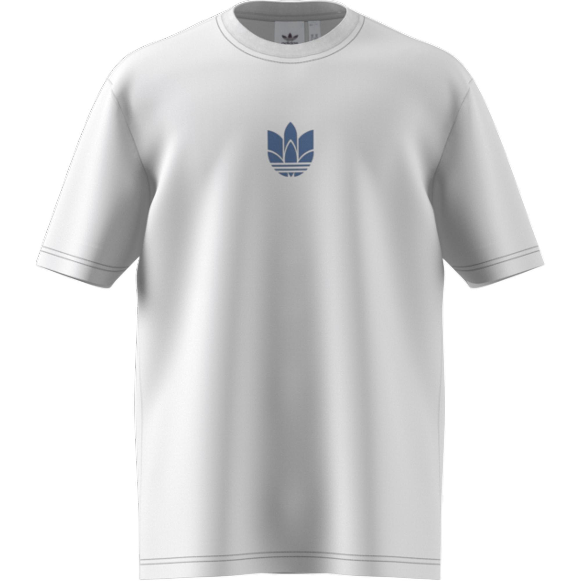 Loungewear Adicolor 3D Trefoil T-Shirt, White, A901_ONE, large image number 4