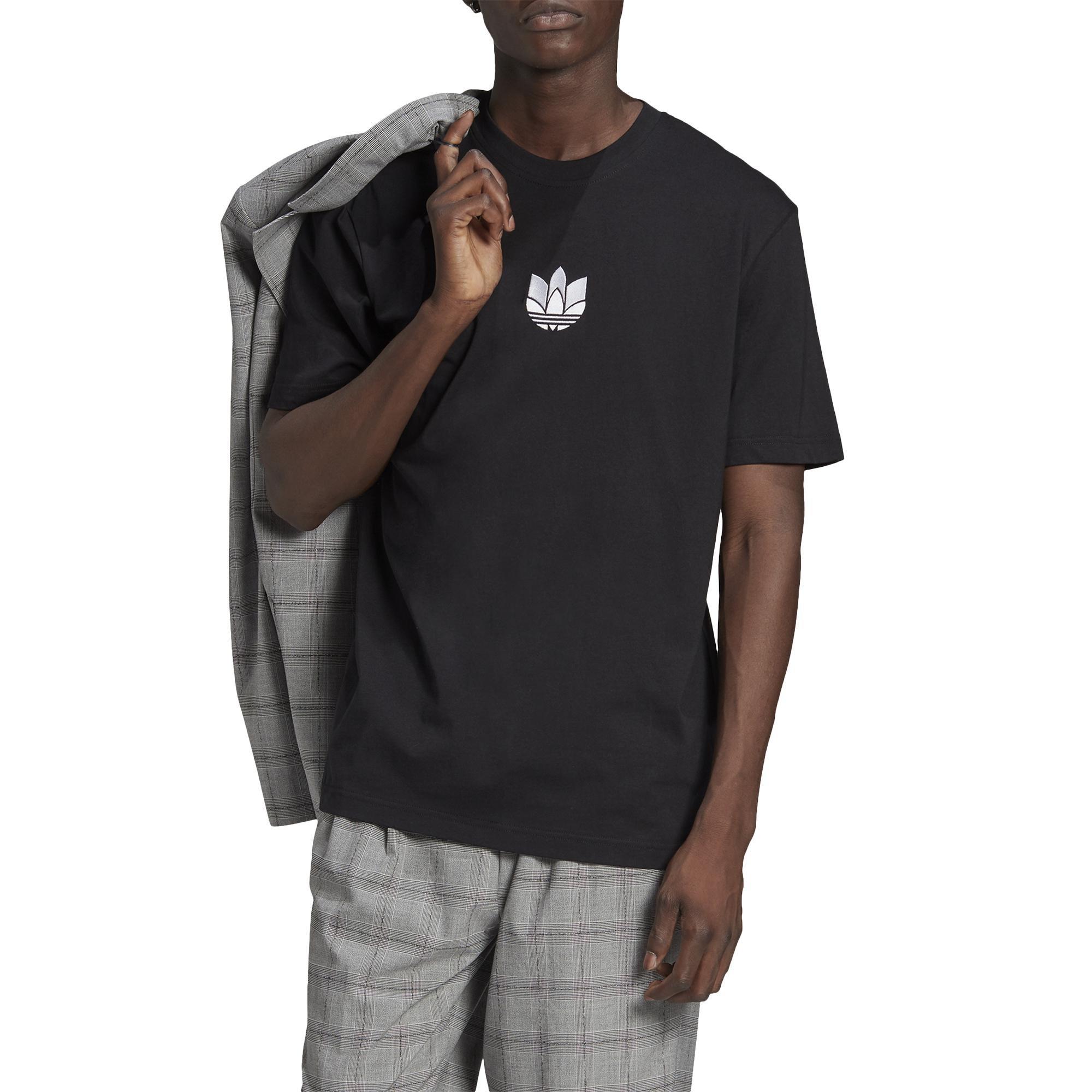 Loungewear Adicolor 3D Trefoil T-Shirt, Black, , large image number 0