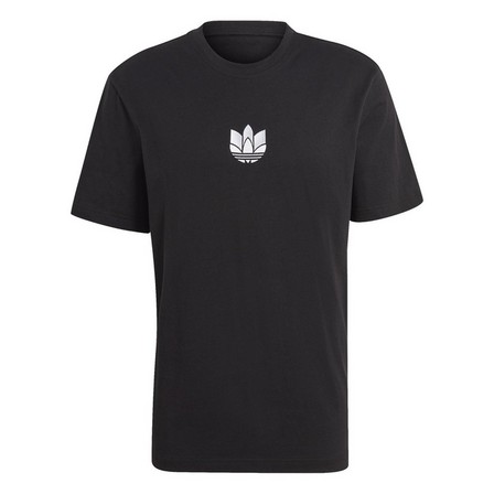 Men Loungewear Adicolor 3D Trefoil T-Shirt, Black, A901_ONE, large image number 2