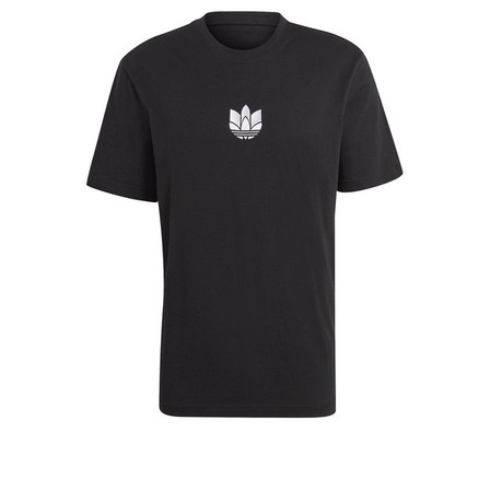 Men Loungewear Adicolor 3D Trefoil T-Shirt, Black, A901_ONE, large image number 3