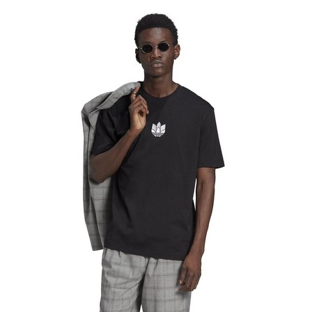 Men Loungewear Adicolor 3D Trefoil T-Shirt, Black, A901_ONE, large image number 23