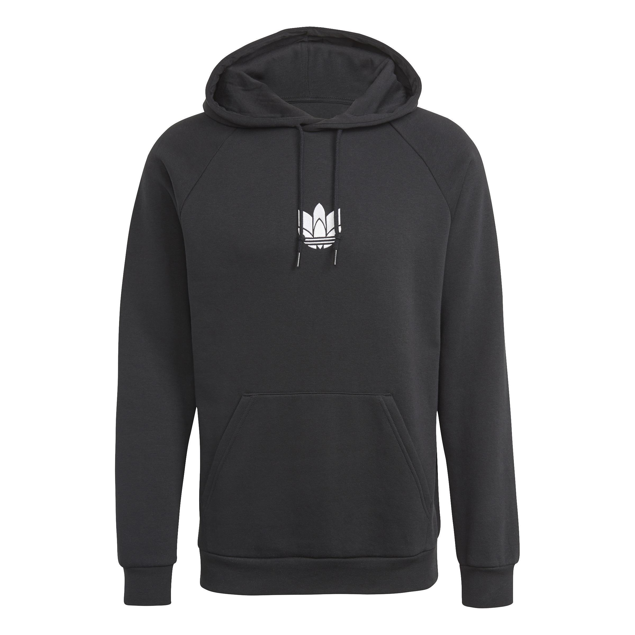 LOUNGEWEAR Adicolor 3D Trefoil Graphic Hoodie, Black, , large image number 0