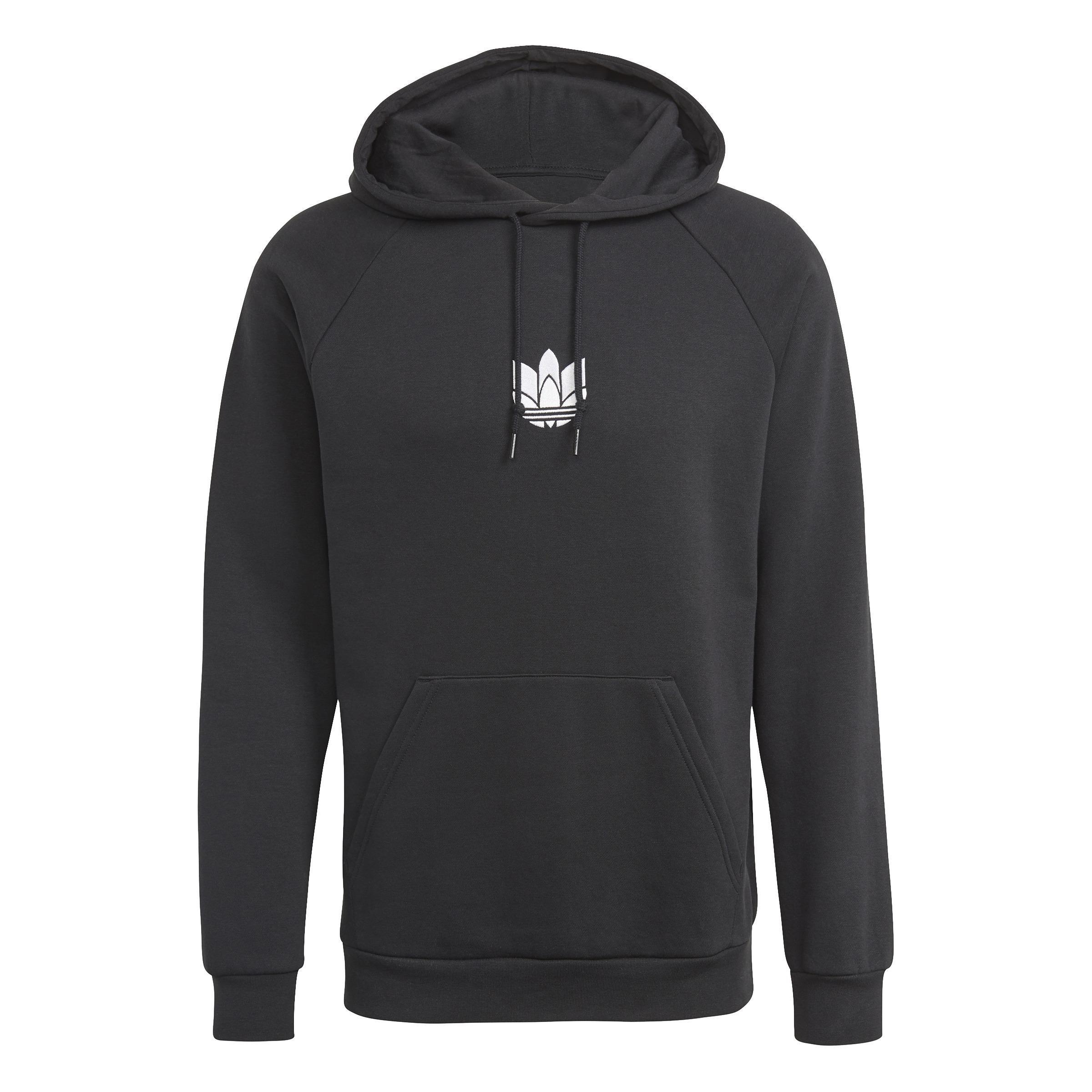 LOUNGEWEAR Adicolor 3D Trefoil Graphic Hoodie, Black, , large image number 1
