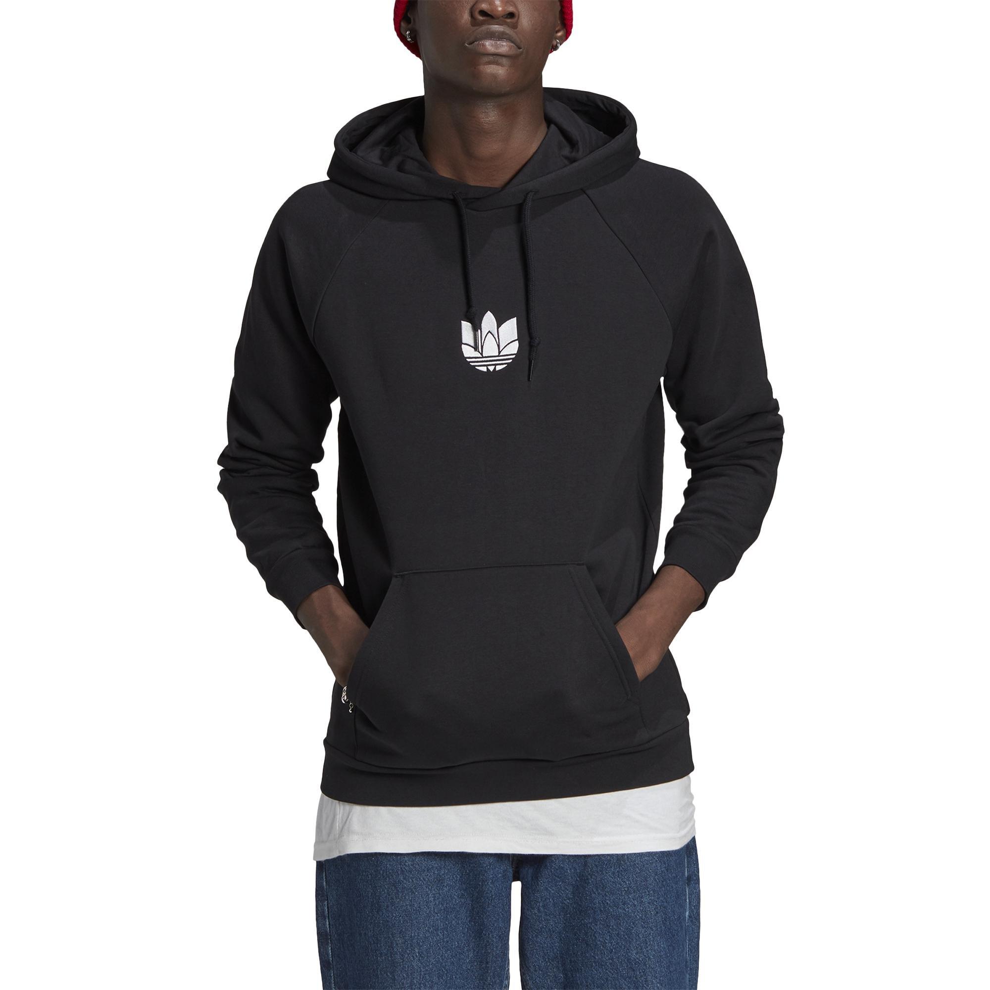 LOUNGEWEAR Adicolor 3D Trefoil Graphic Hoodie, Black, A901_ONE, large image number 2