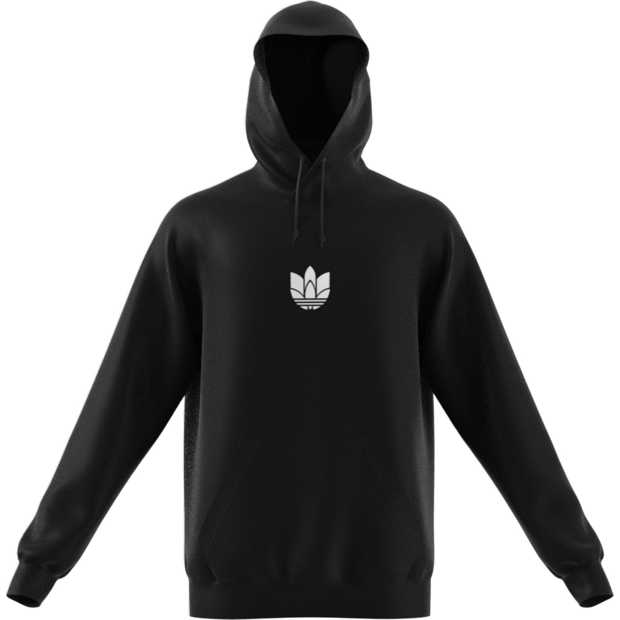 LOUNGEWEAR Adicolor 3D Trefoil Graphic Hoodie, Black, A901_ONE, large image number 4