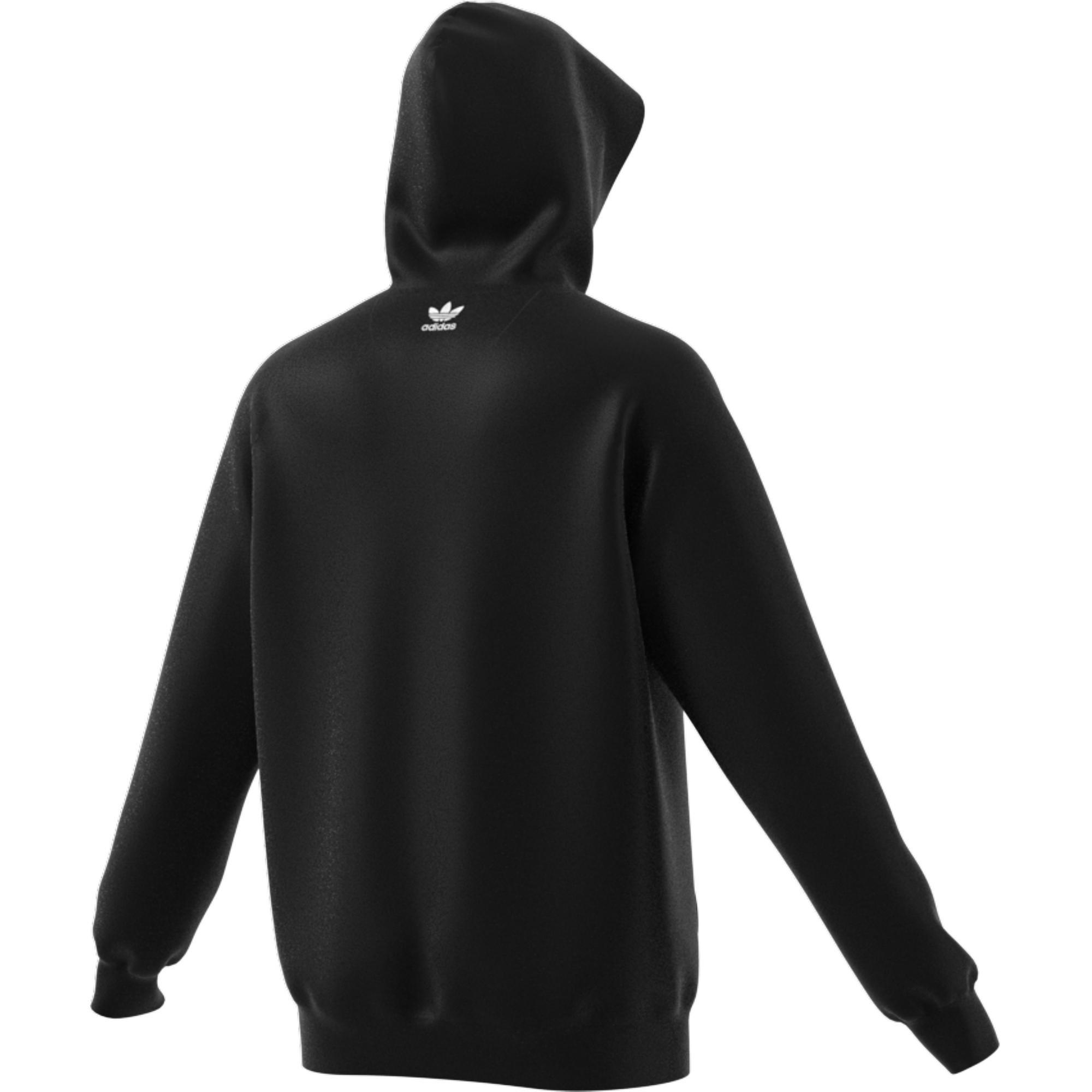 LOUNGEWEAR Adicolor 3D Trefoil Graphic Hoodie, Black, A901_ONE, large image number 7