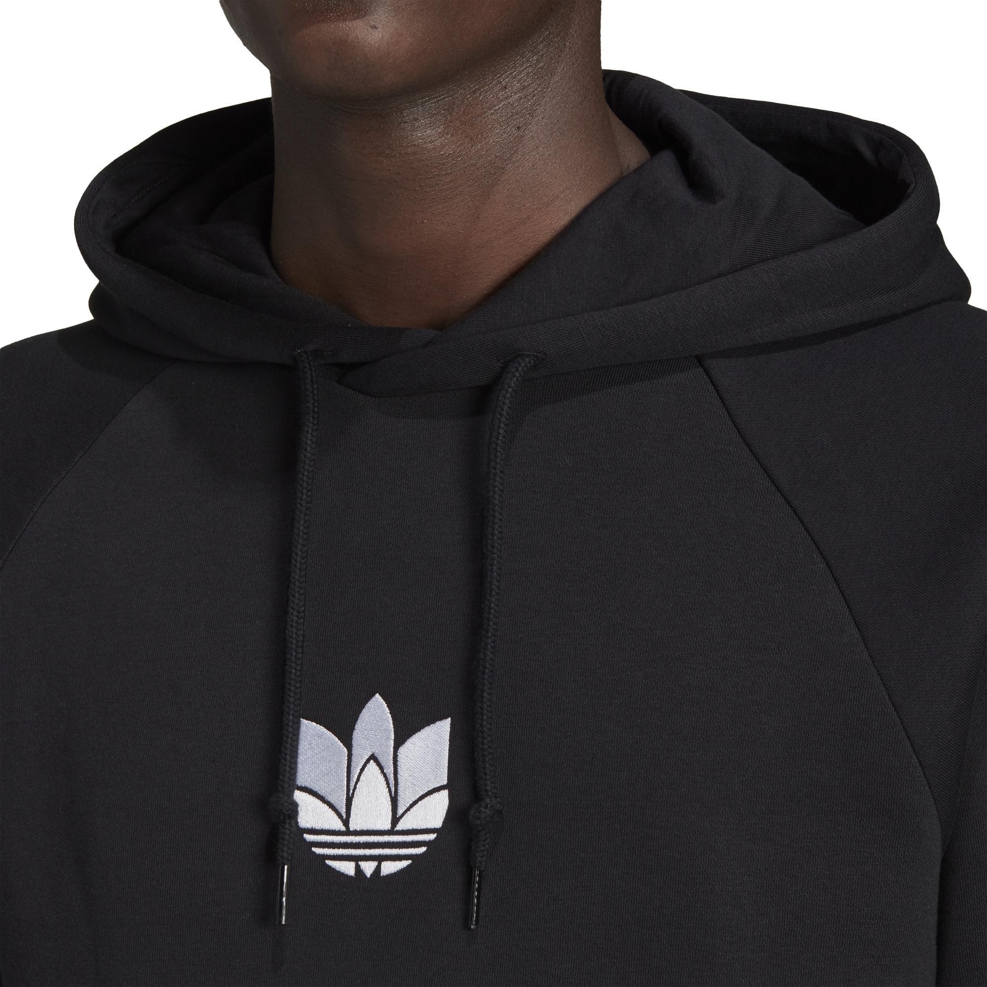 LOUNGEWEAR Adicolor 3D Trefoil Graphic Hoodie, Black, , large image number 9