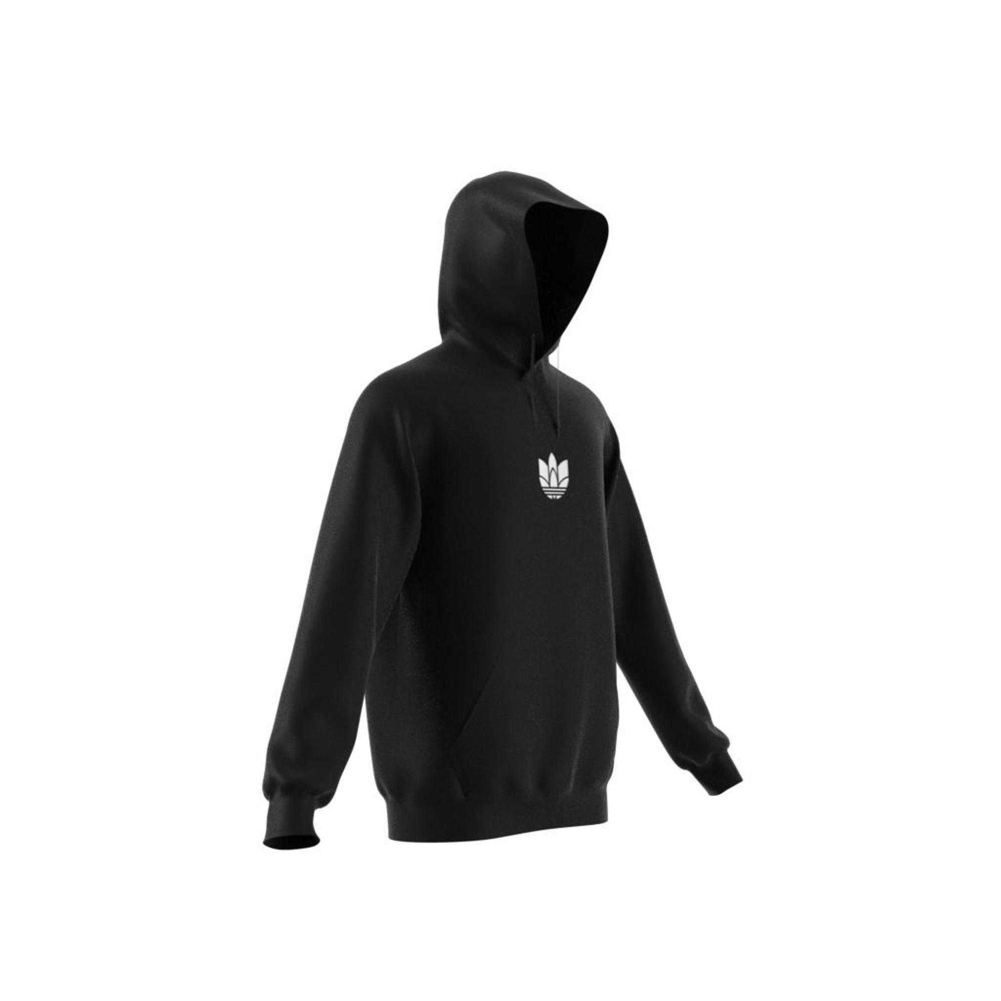 LOUNGEWEAR Adicolor 3D Trefoil Graphic Hoodie, Black, A901_ONE, large image number 10