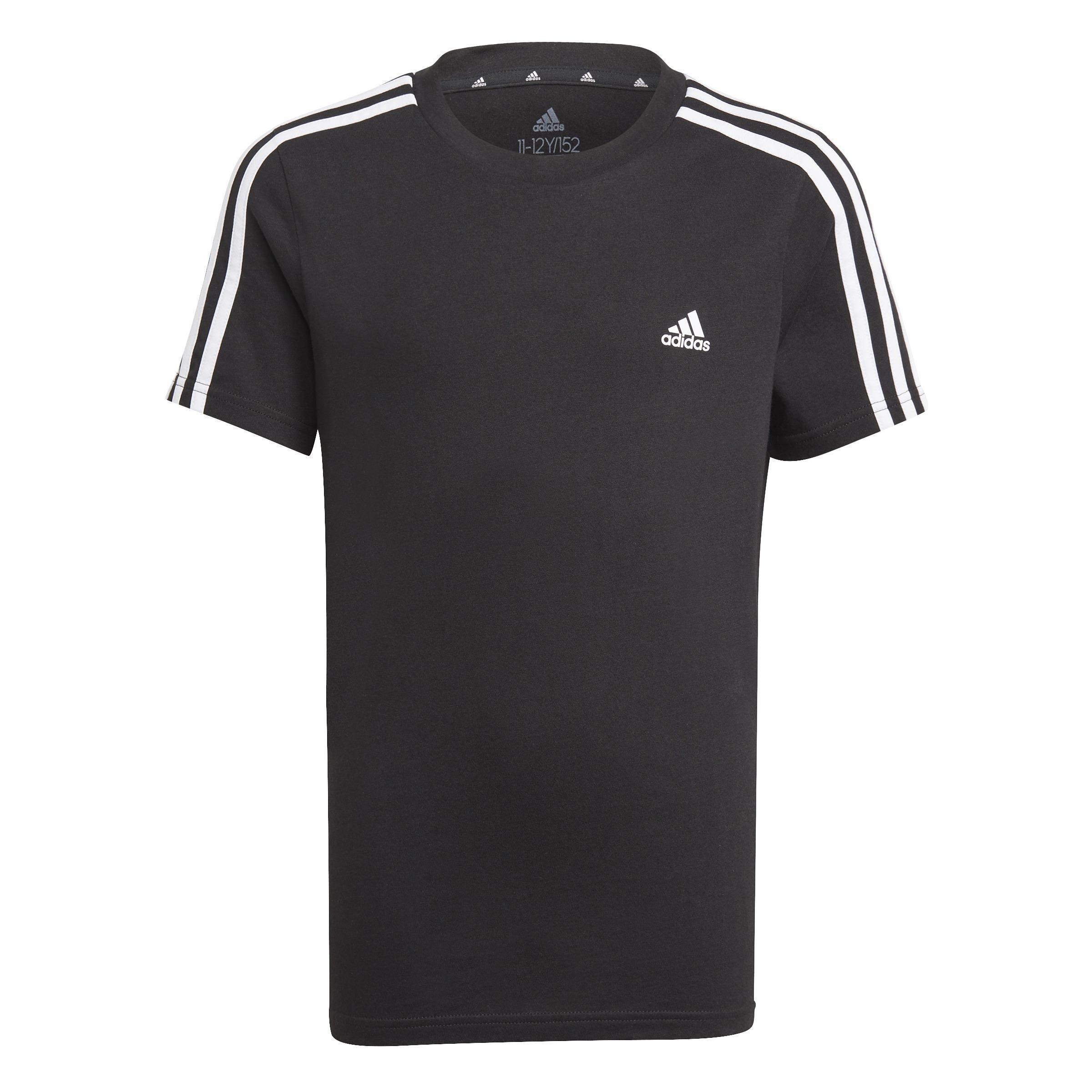 Kids adidas Essentials 3-Stripes T-Shirt, Black